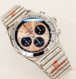 Super Clone Breitling Chronomat 1:1 GF Factory Watch Copper Dial with Rouleaux Bracelet